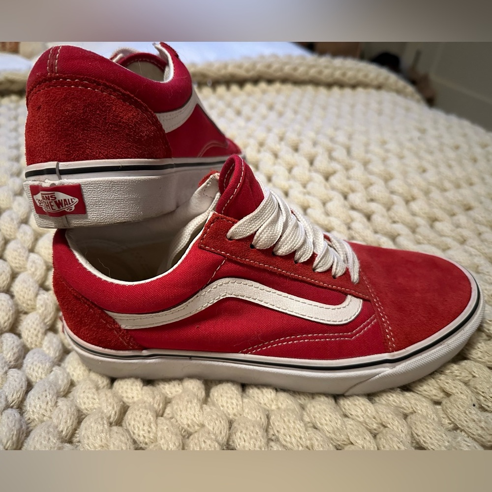 Vans Old Skool Skate Shoe - Racing Red